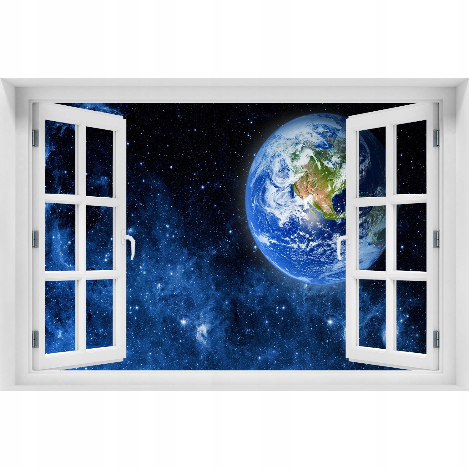 

Okno 3D Naklejka na ścianę Kula ziemska 150x100
