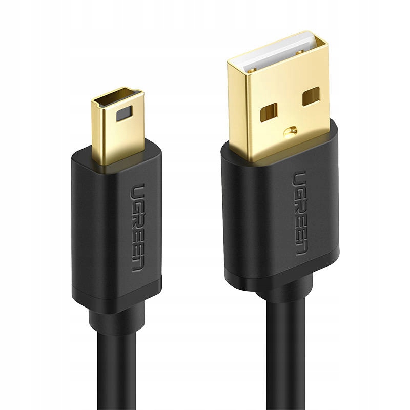 

Kabel Usb 2.0 Ugreen 10355B, Męski, Mini Usb, 1M