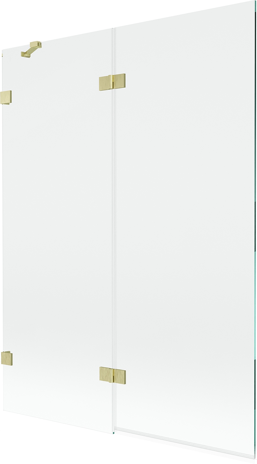 Mexen Lunar dvoukřídlý vanový paraván levý 130 x 150 cm, transparentní, zla