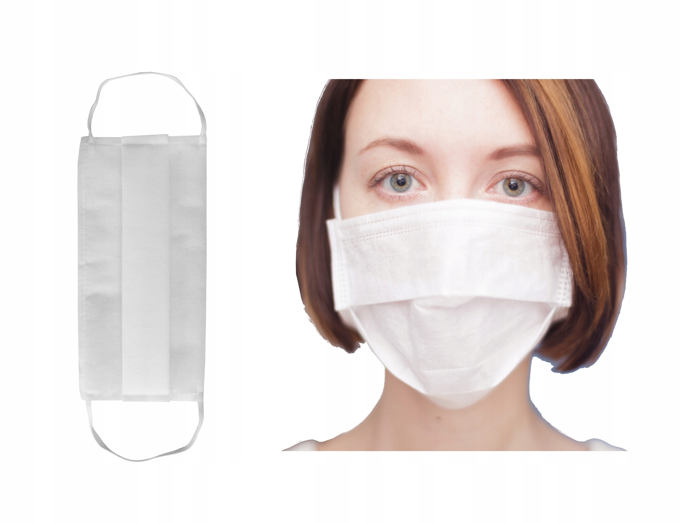 MASKA NA TWARZ MASECZKA DWUWARSTWOWA OCHRONNA