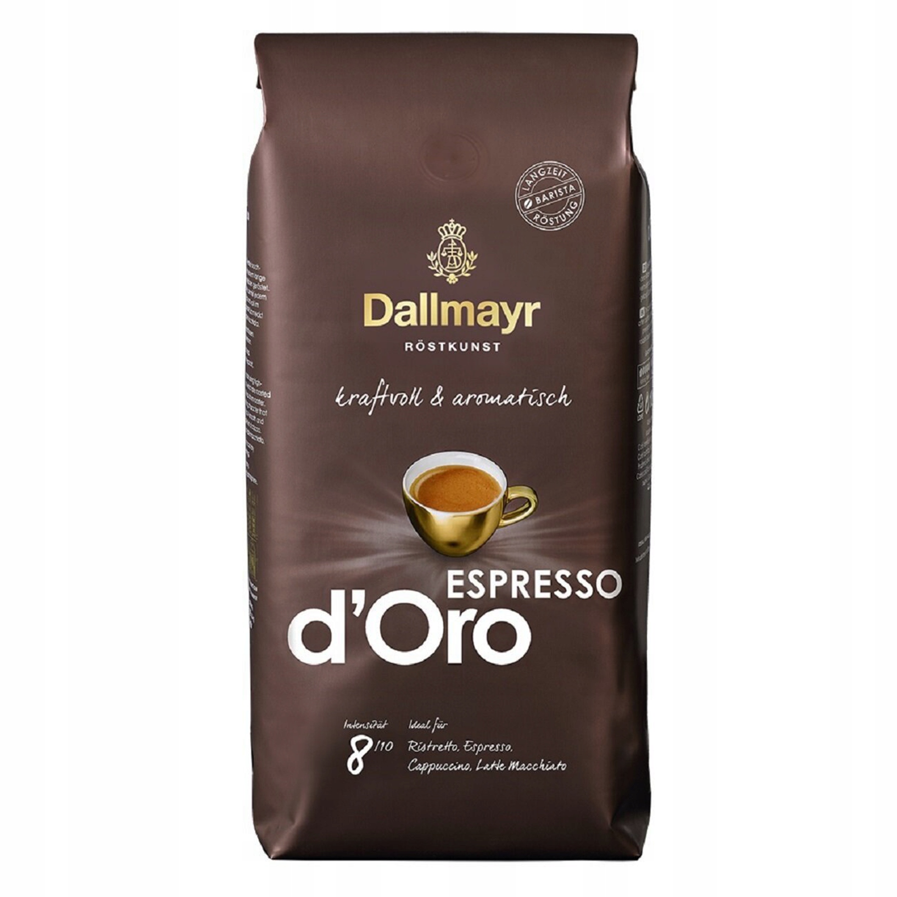 Levně Dallmayr Espresso D'oro káva zrnková Směs arabiky a robusty 1 Kg