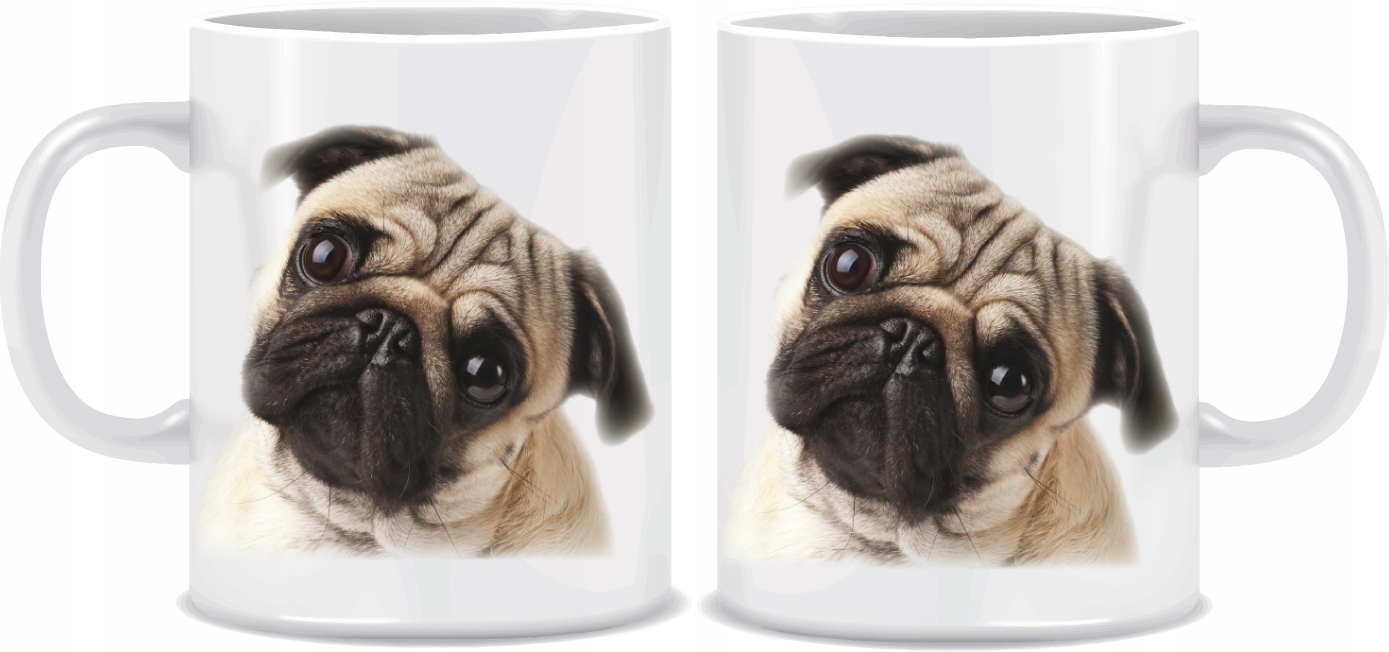 

Kubek z psem Mops 330ml Kartonik