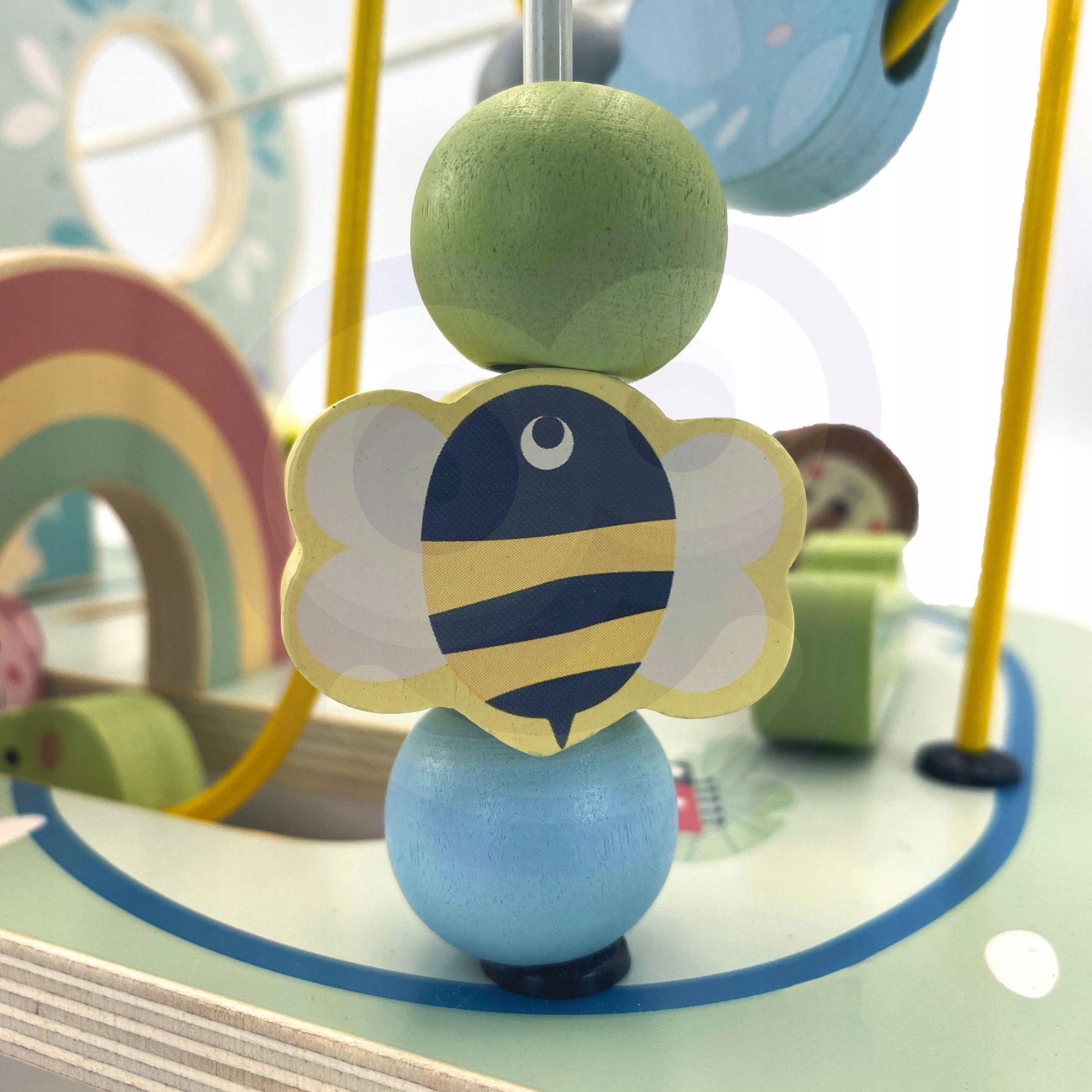 TOOKY TOY Drewniana Pętla Motoryczna Leśny Labirynt Materiał drewno