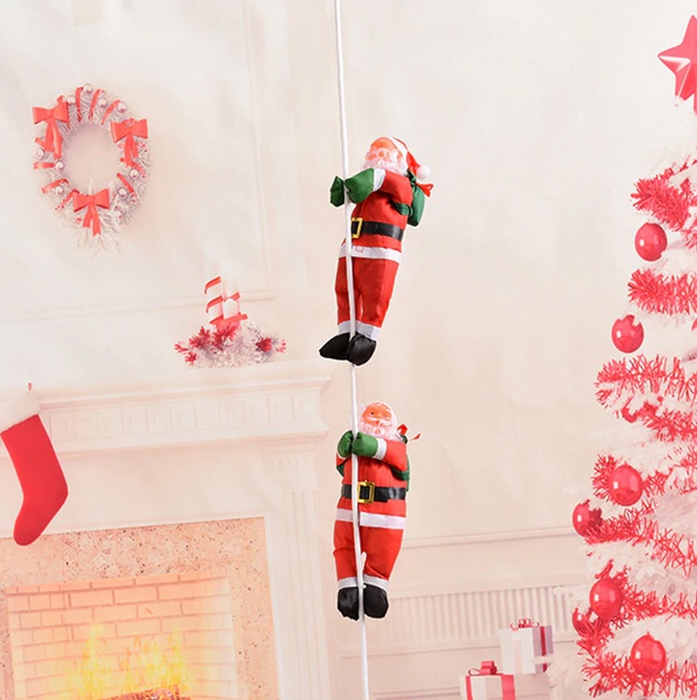 2 MIKOŁAJE NA LINIE WSPINAJĄCE SIĘ WCHODZĄCE 200cm