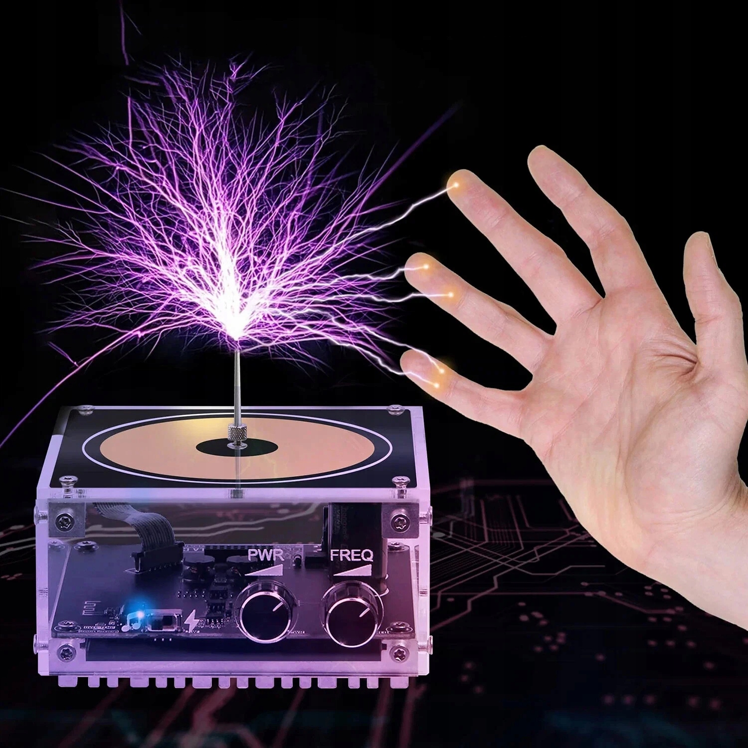 Tesla Coil Music Plazmový reproduktor dotykový s vědeckými experimenty Bluetooth