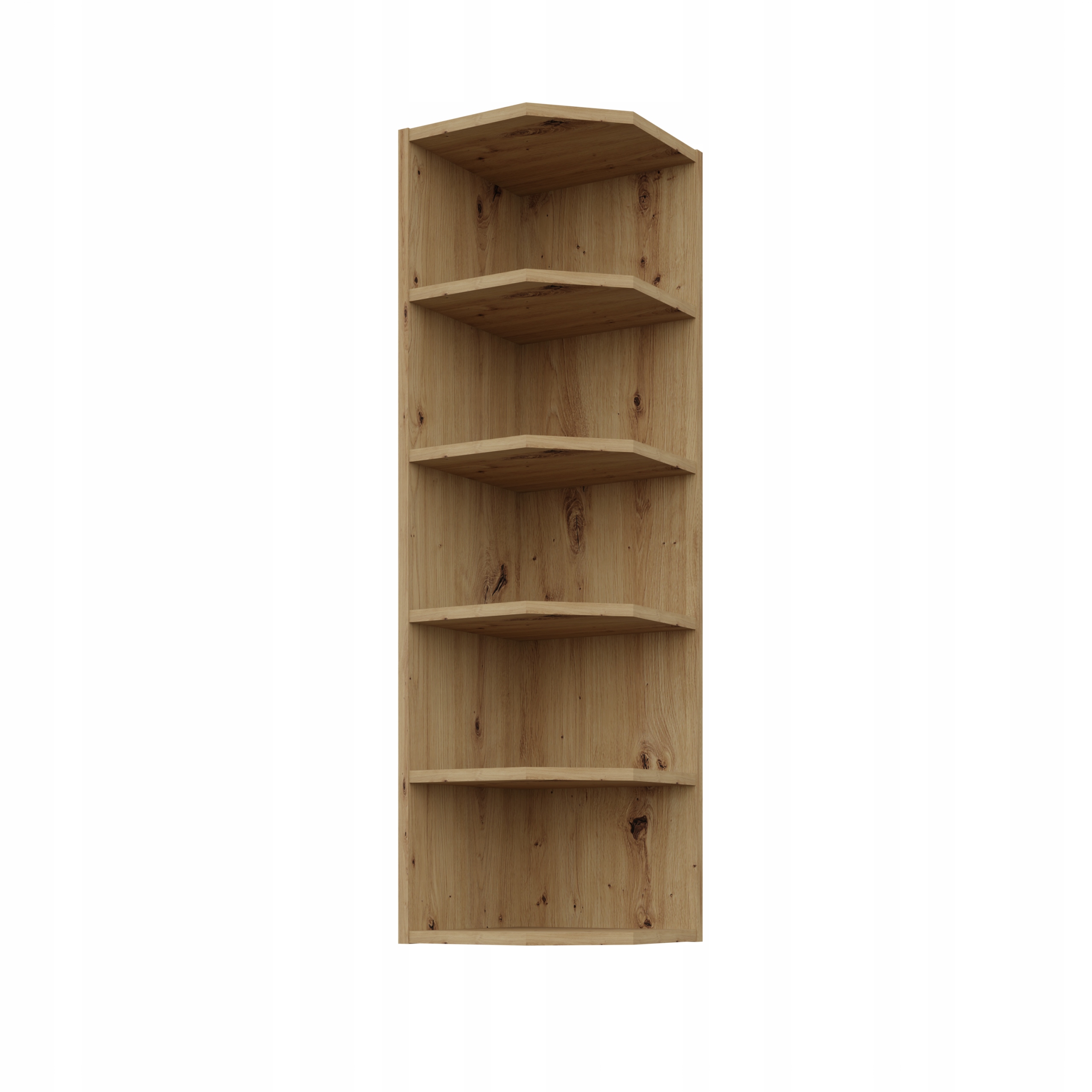 Horní kuchyňská skříňka vysoká 30 cm, závěsné zakončení skříněk. Dub Artisan