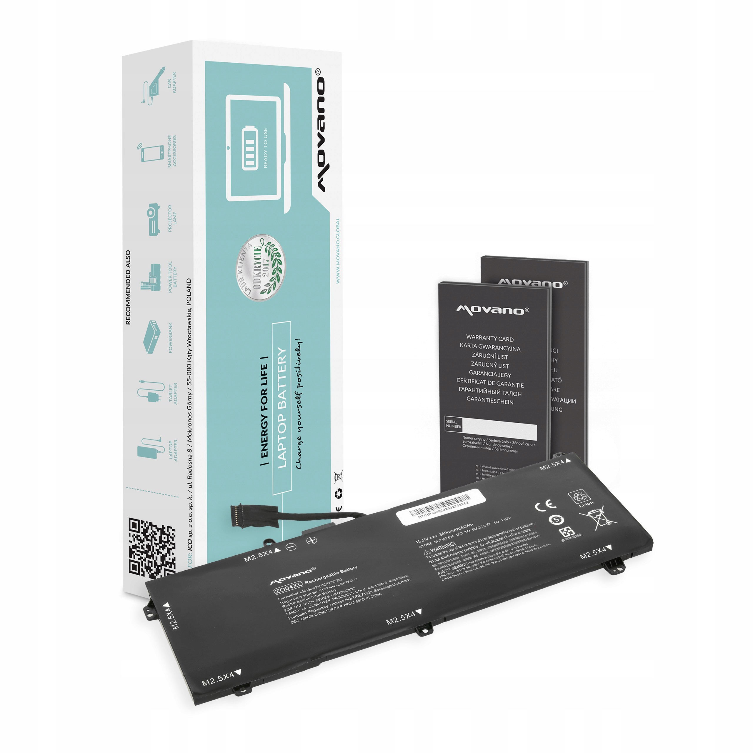 Baterie Movano pro Hp ZBook Studio G3