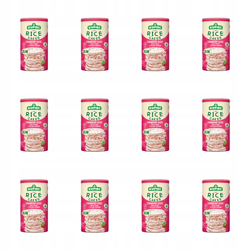 Kupiec Rýžové oplatky se sušenými jádry jahody 90 g X12