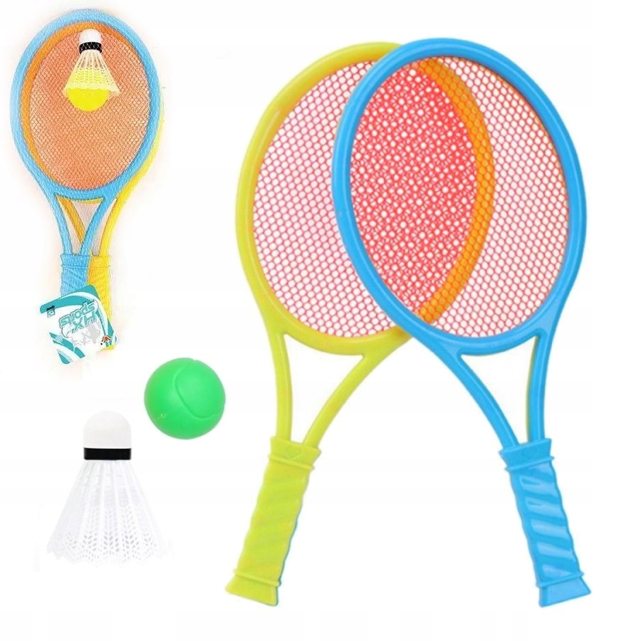

Kolorowe Rakietki Lotka I Piłka Badminton