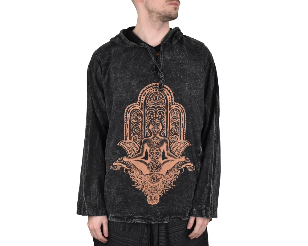 Pánská mikina Hamsa, černá