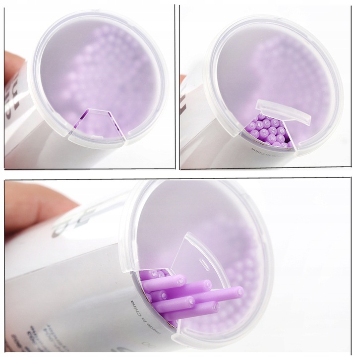 MIKROAPLIKATORY NIEBIESKIE BEZWŁÓKIENKOWE 100szt Marka inna marka