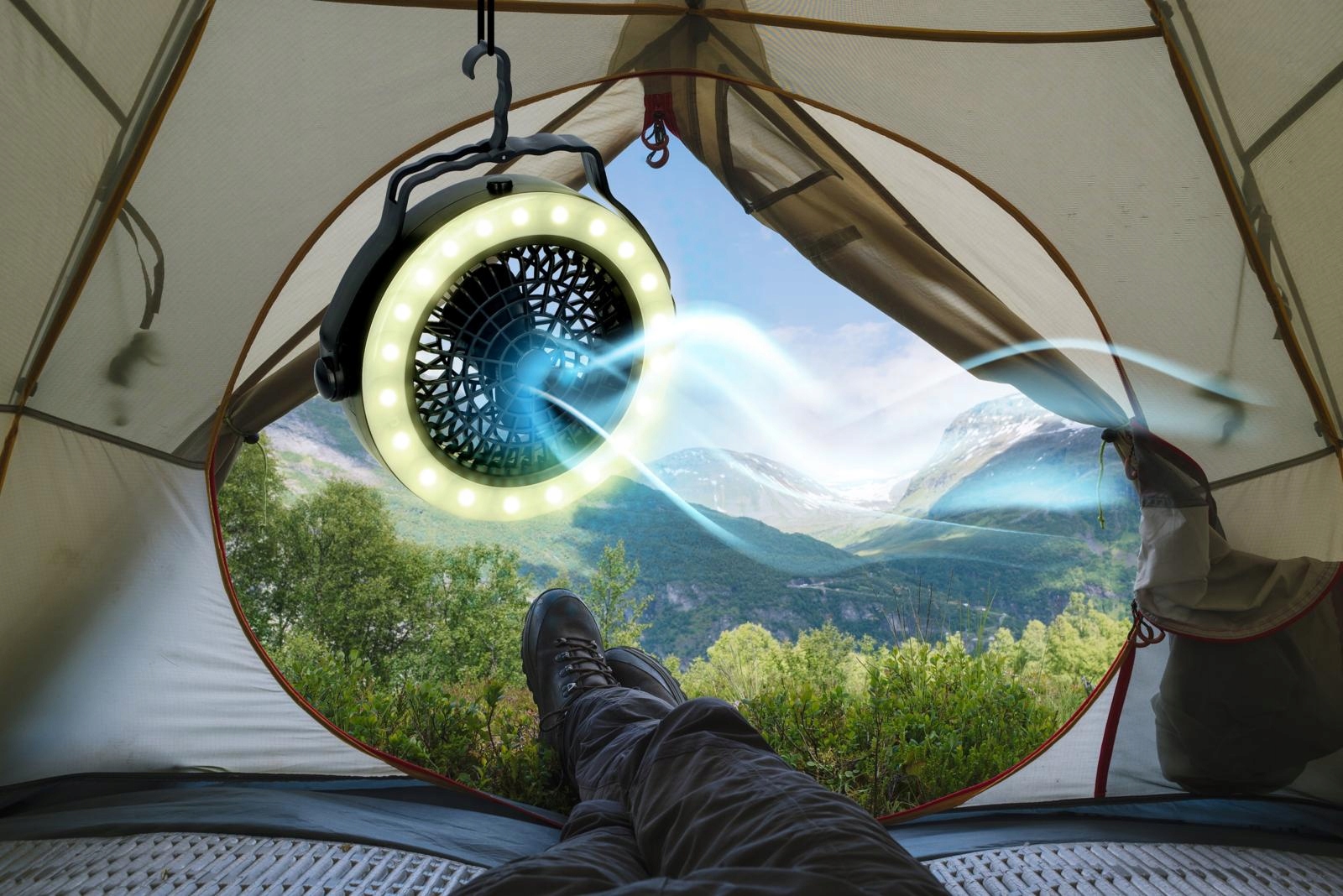 Lampa bateryjna Grundig z uchwytem do zawieszenia Marka Grundig