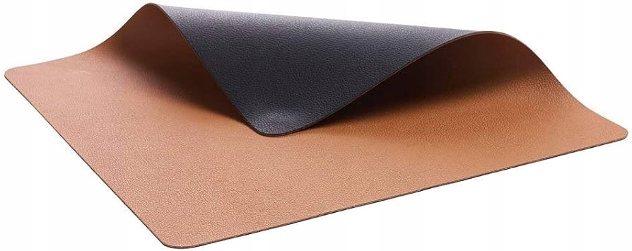 Bitz Oboustranné podložky pod nádobí 46x36 cm 4 Ks, černá/hnědá