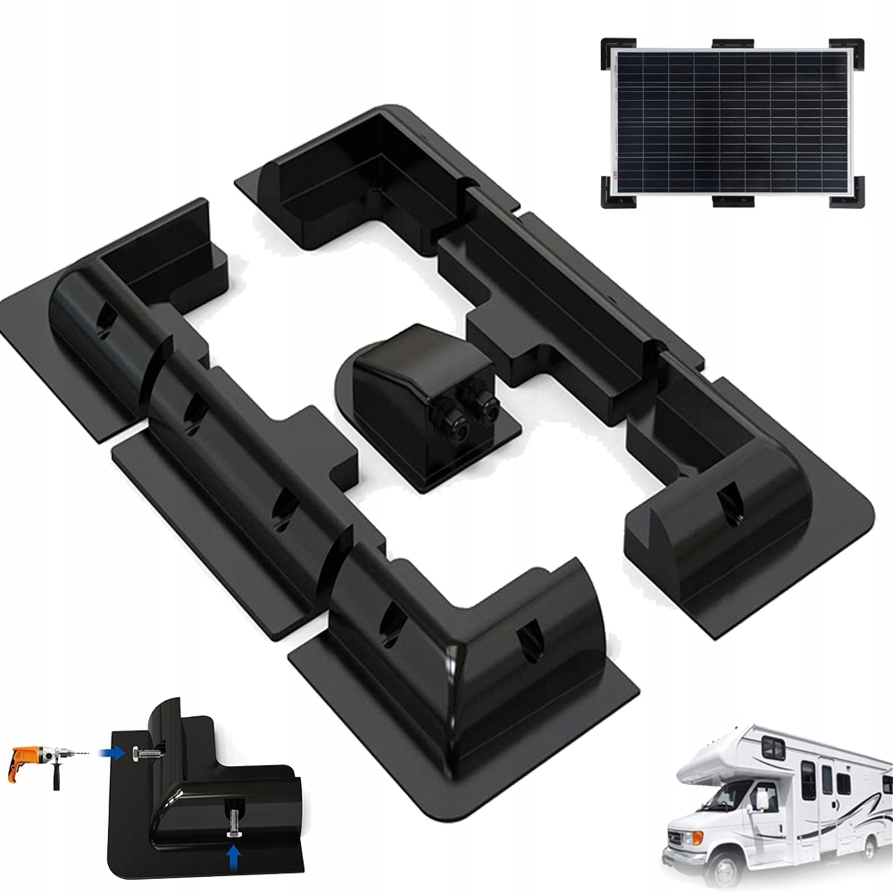 7 Stz Uchwyty Montażowych Narożne Do Paneli Solarnych Do Kampera