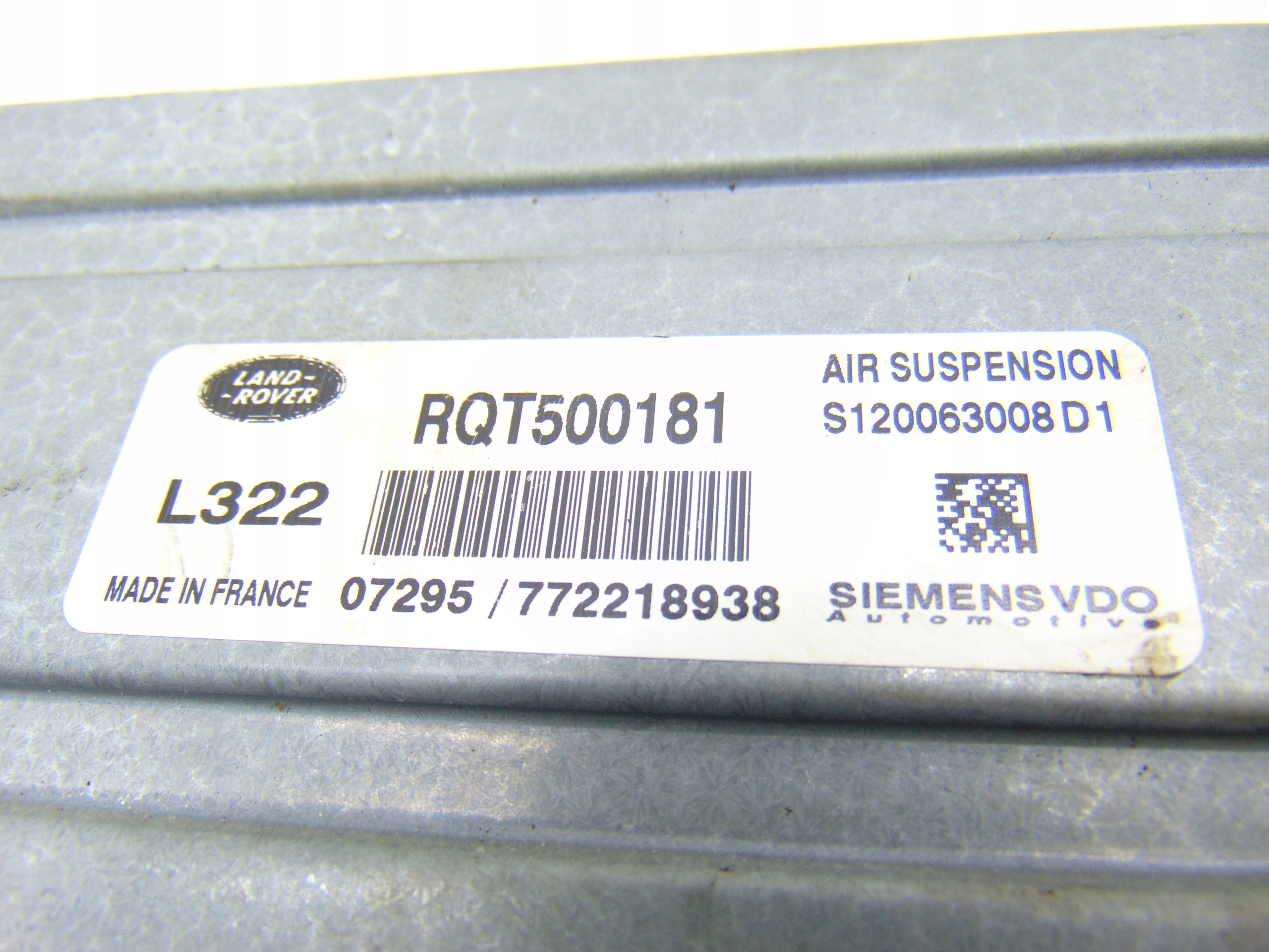 MODUŁ STEROWNIK ZAWIESZENIA RANGE ROVER III L322 RQT500181 Numer katalogowy części RQT500181