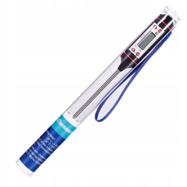 TERMOMETR KUCHENNY CYFROWY DO MIĘSA WINA LCD SONDA SZPILKOWY Marka inna