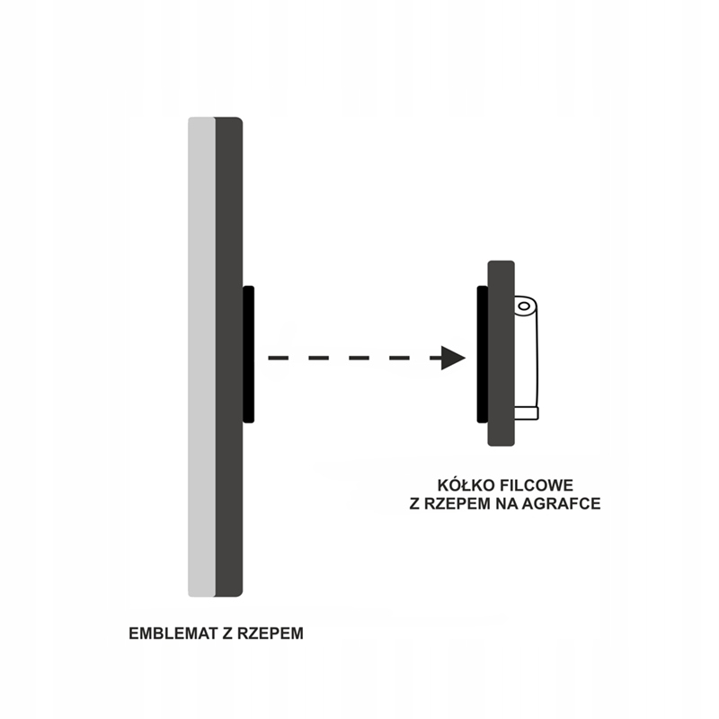 PRZYPINKA WINOGRONO STRÓJ OWOCE J.ZIELONA 15x10 Kolor zielony