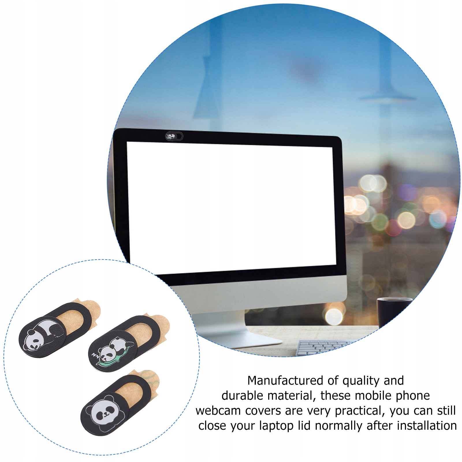 NAKLEJKA Z OCHRONĄ OCHRONY OBIEKTYWU NA KAMErę INTERNETOWĄ SMARTFONA Marka bez marki