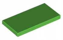 

Lego Płytka Płaska 2x4 J. Zielona (87079/6282120)