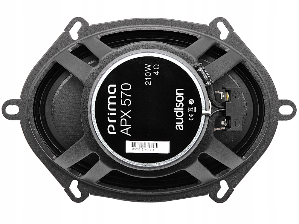 GŁOŚNIKI SAMOCHODOWE AUDISON APX 570 5X7" 210W ELIPSY OWALNE NA TYŁ W PÓŁKĘ Model APX 570