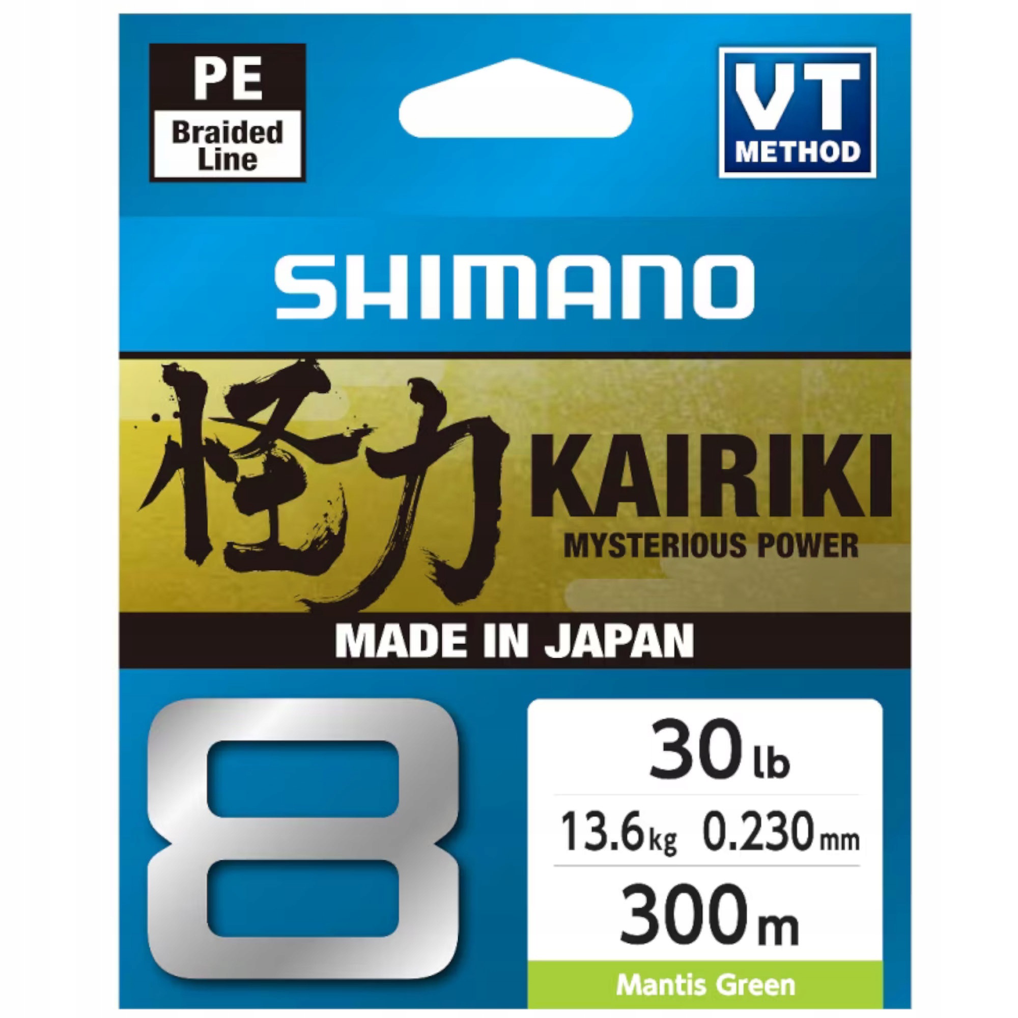Plecionka Shimano Kairiki 8 150m 0.28mm 29.3kg M Green