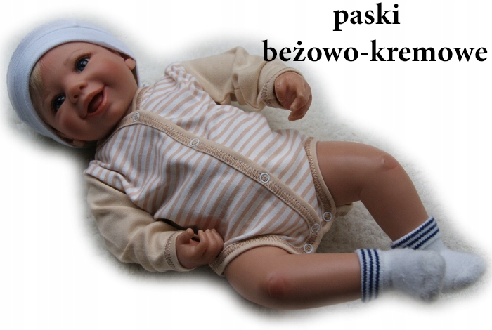 

Body rozpinane pajacyk długi rękaw 56 bawełniane