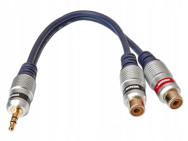 

Adapter Audio Jack 3.5/3P/wt-2xRCA/gn Vitalco 0.2m
