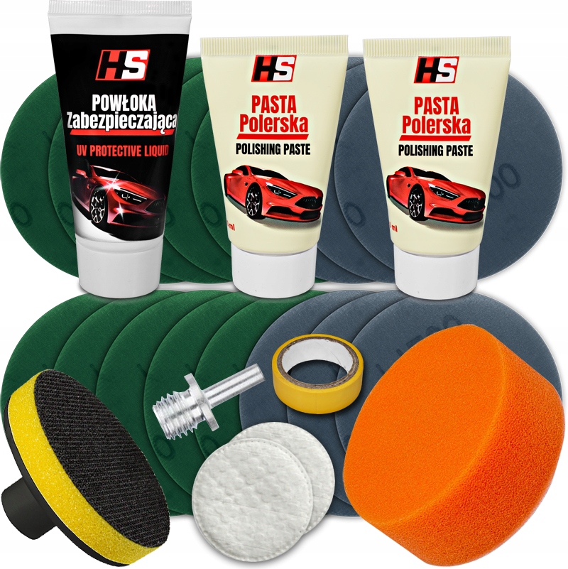 ZESTAW DO POLEROWANIA REGENERACJI ODNOWY LAMP REFLEKTORÓW REGENERACJA LAMP