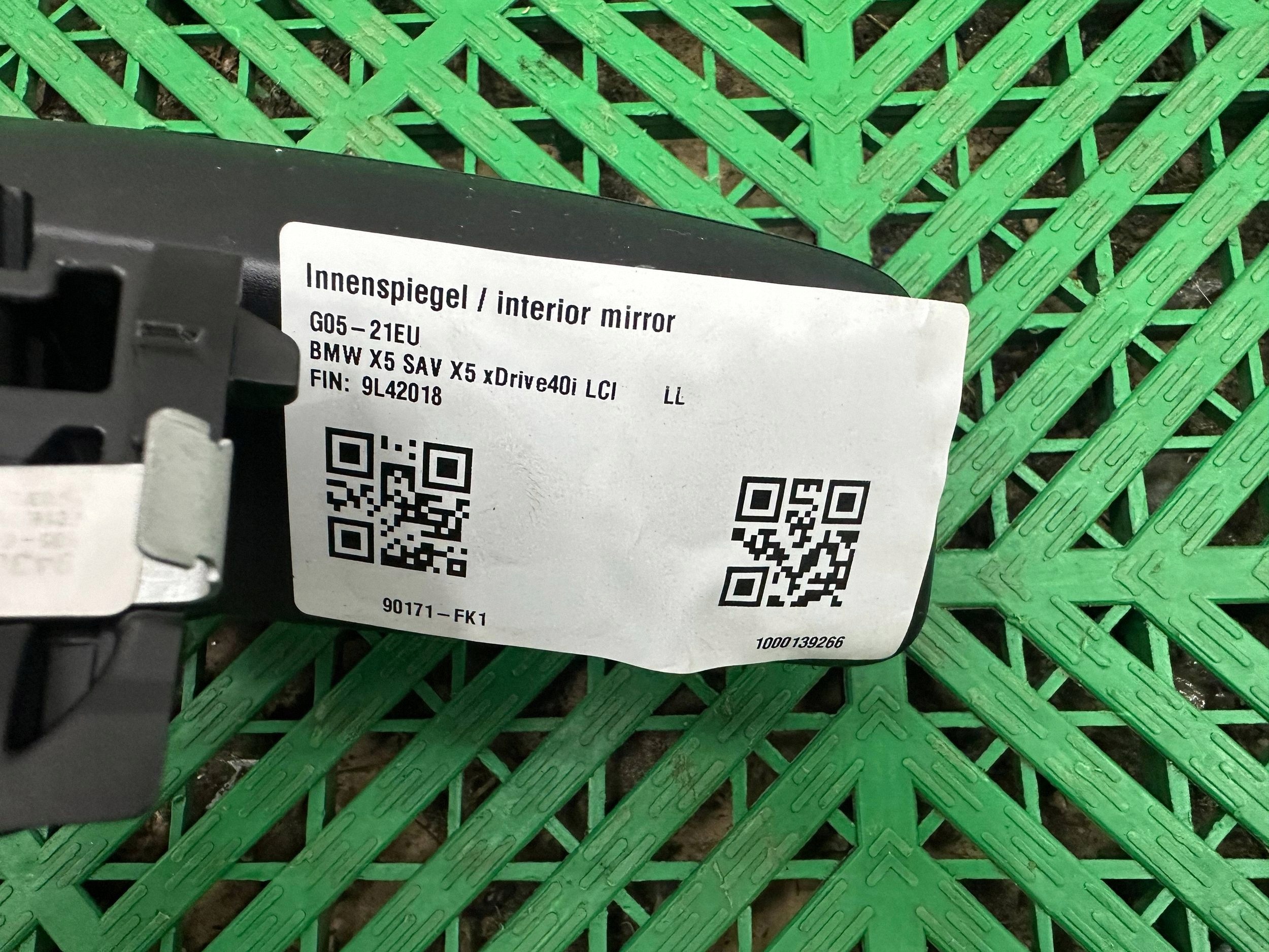 rear-view mirror BMW X5 G05 9438989