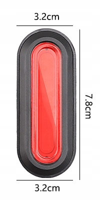 LAMPKA ROWEROWA VISION 266 LED COB 1W AKU CZERWONA Model 266