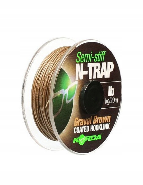 Plecionka Korda N-Trap Semi Stiff 15lb Gravel Brown KNT13