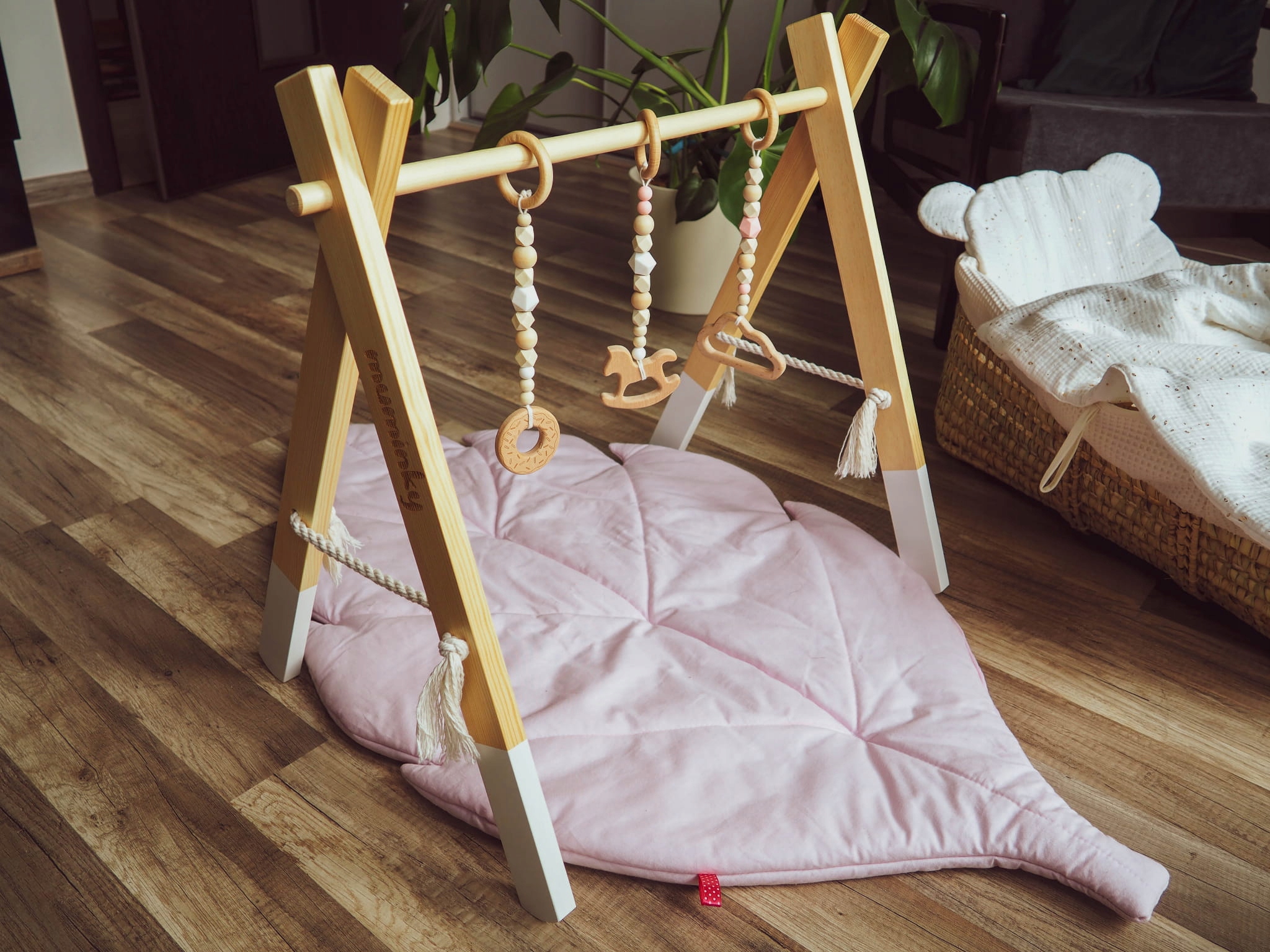 Mata Edukacyjna Dla Niemowląt Liść Jasny Beż Stan opakowania oryginalne