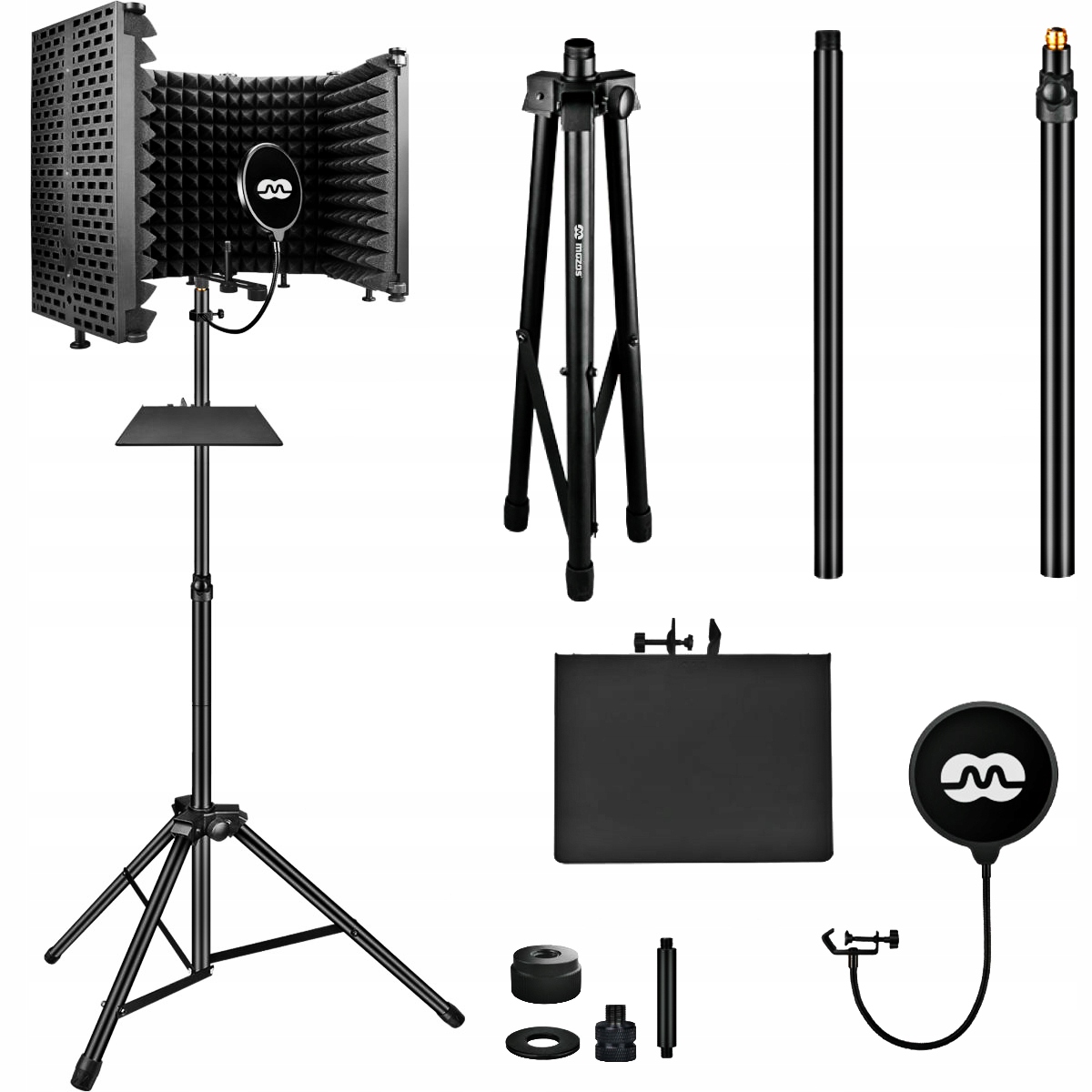 Zestaw Kabina Akustyczna Statyw Pop Filtr Półka