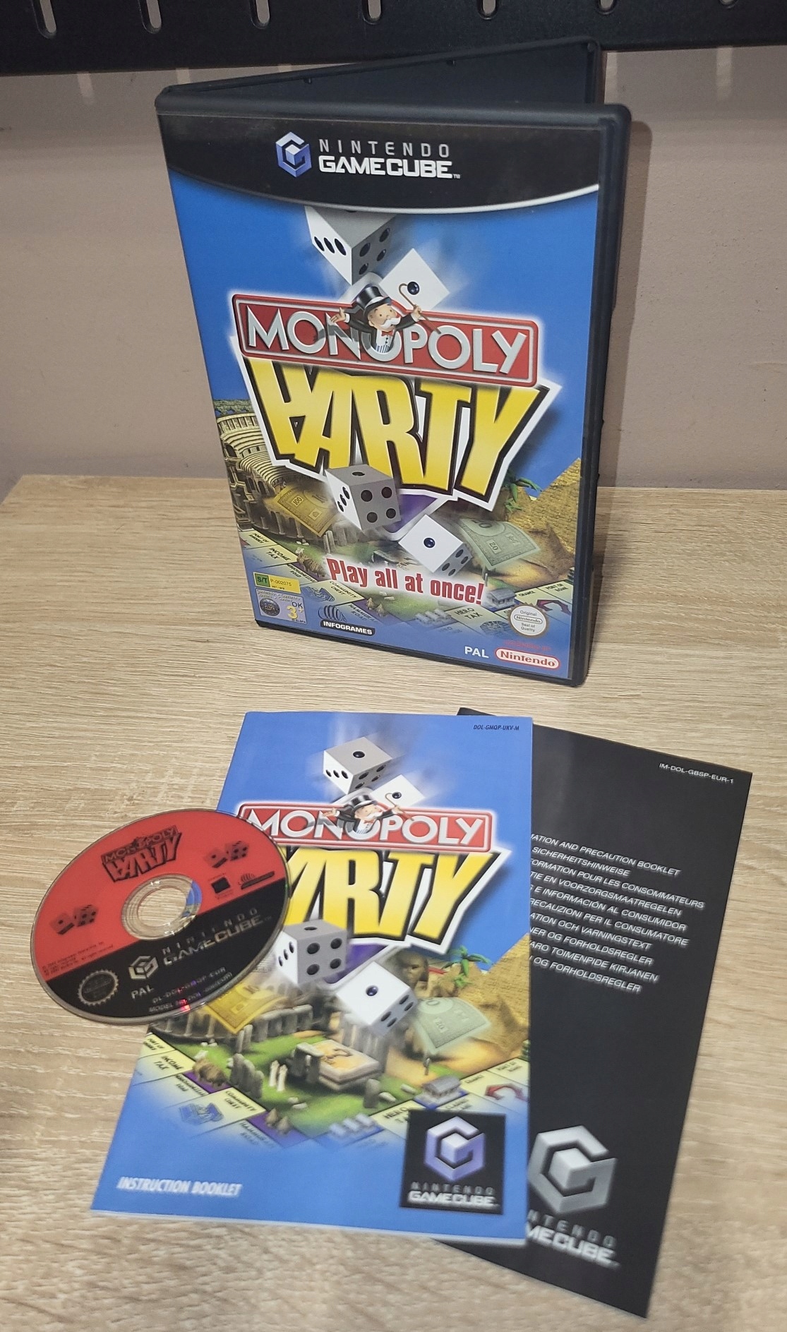MONOPOLY PARTY - NINTENDO GAMECUBE GC KOMPLET