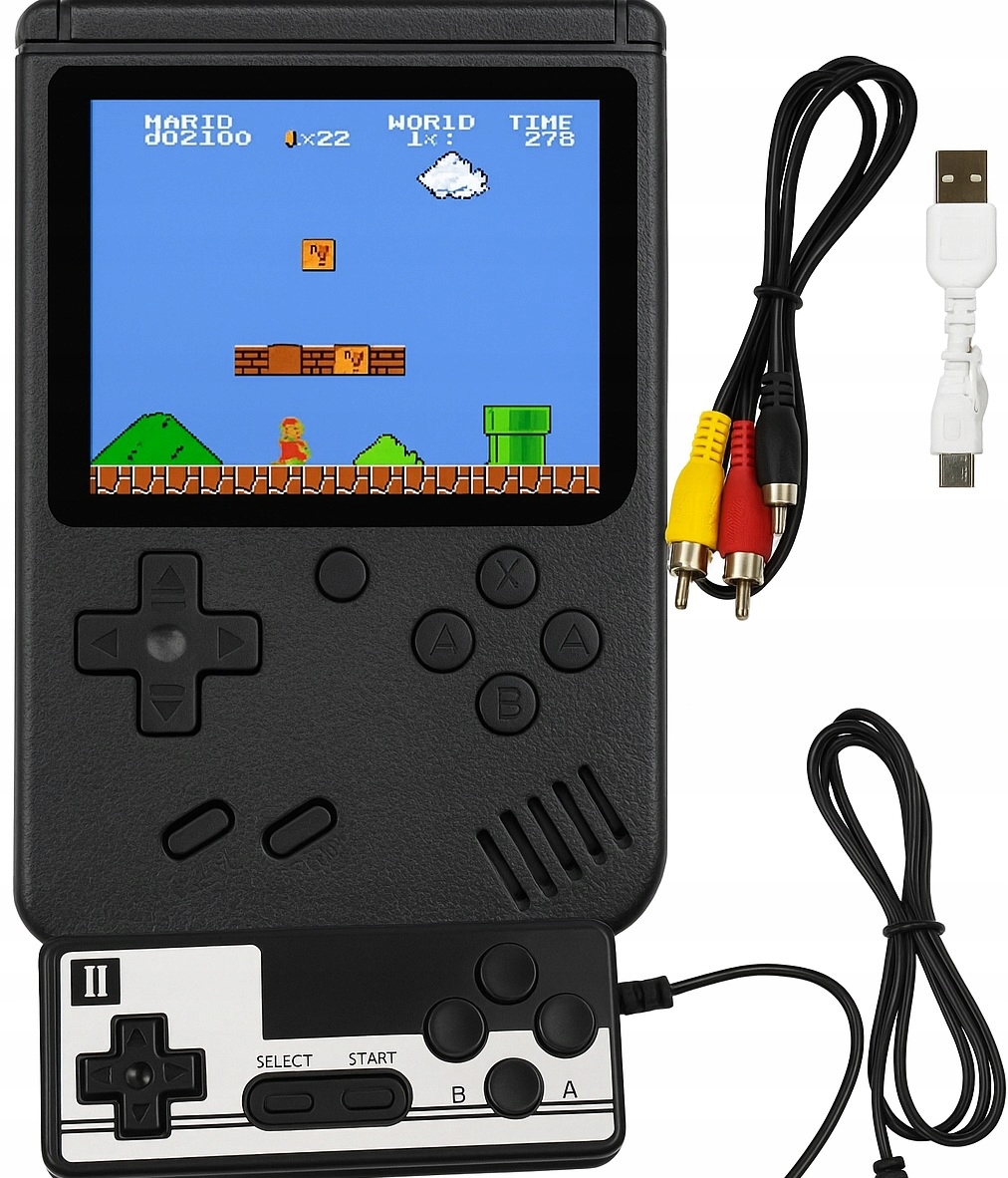 MINI KONSOLA RETRO 400 GIER GAMEBOY AV PRZENOŚNA DLA 2 OSÓB