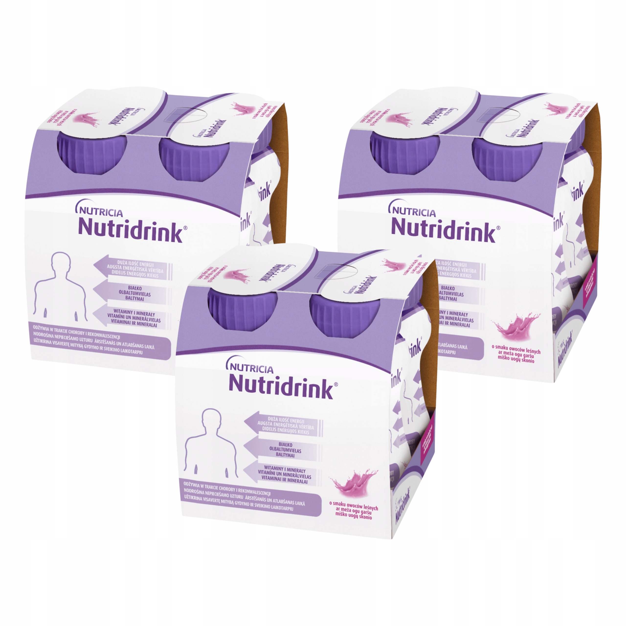 Nutridrink o smaku owoców leśnych 4 x 125 ml