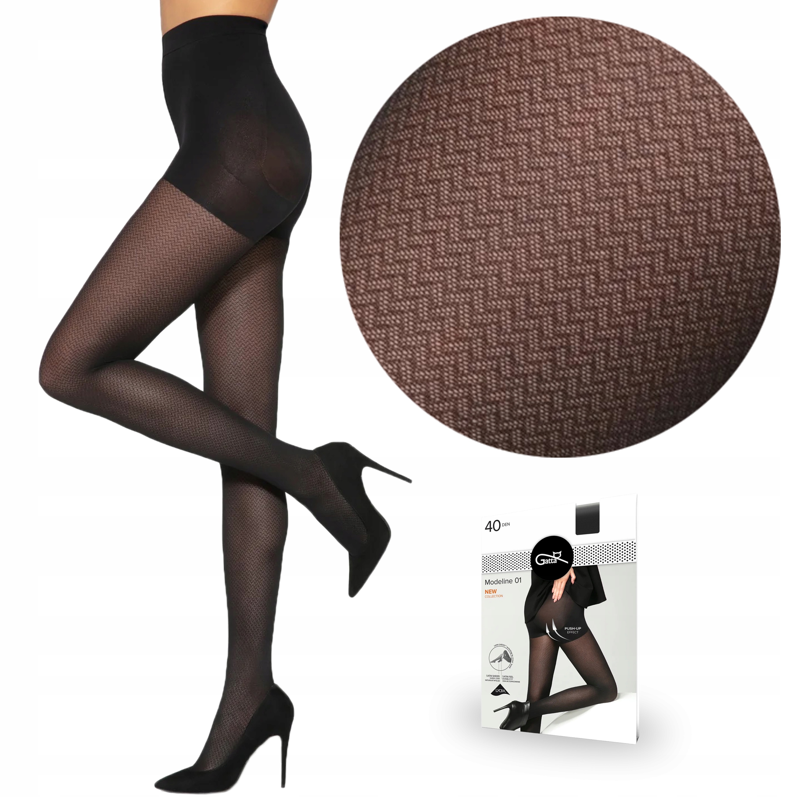 

Gatta rajstopy modelujące Modeline 01 40 den 2-S