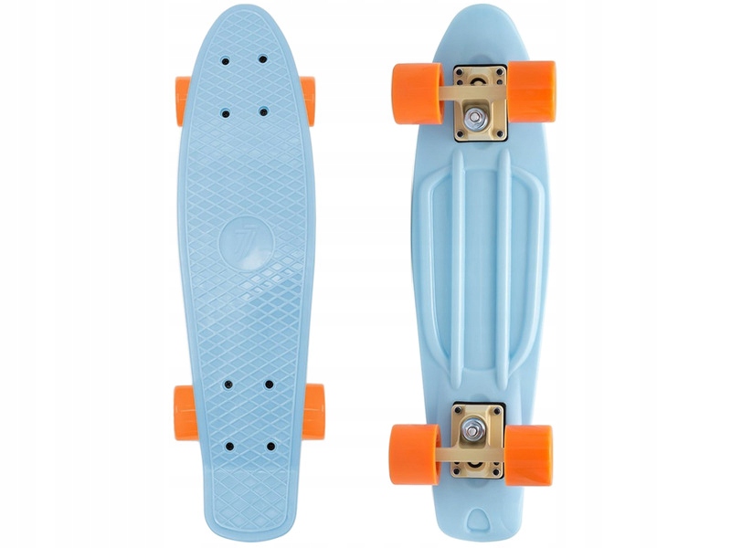 Deskorolka 7-BRAND Fiszka Niebiesko-pomarańczowy