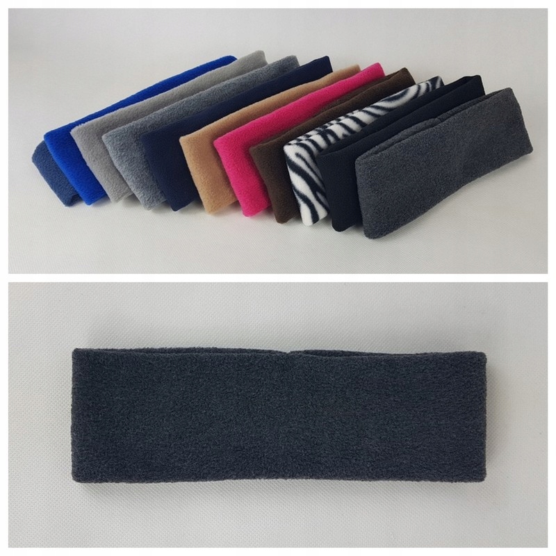 231 OPASKA z polaru polarowa szer. 8 cm GRAFITOWA Marka inna