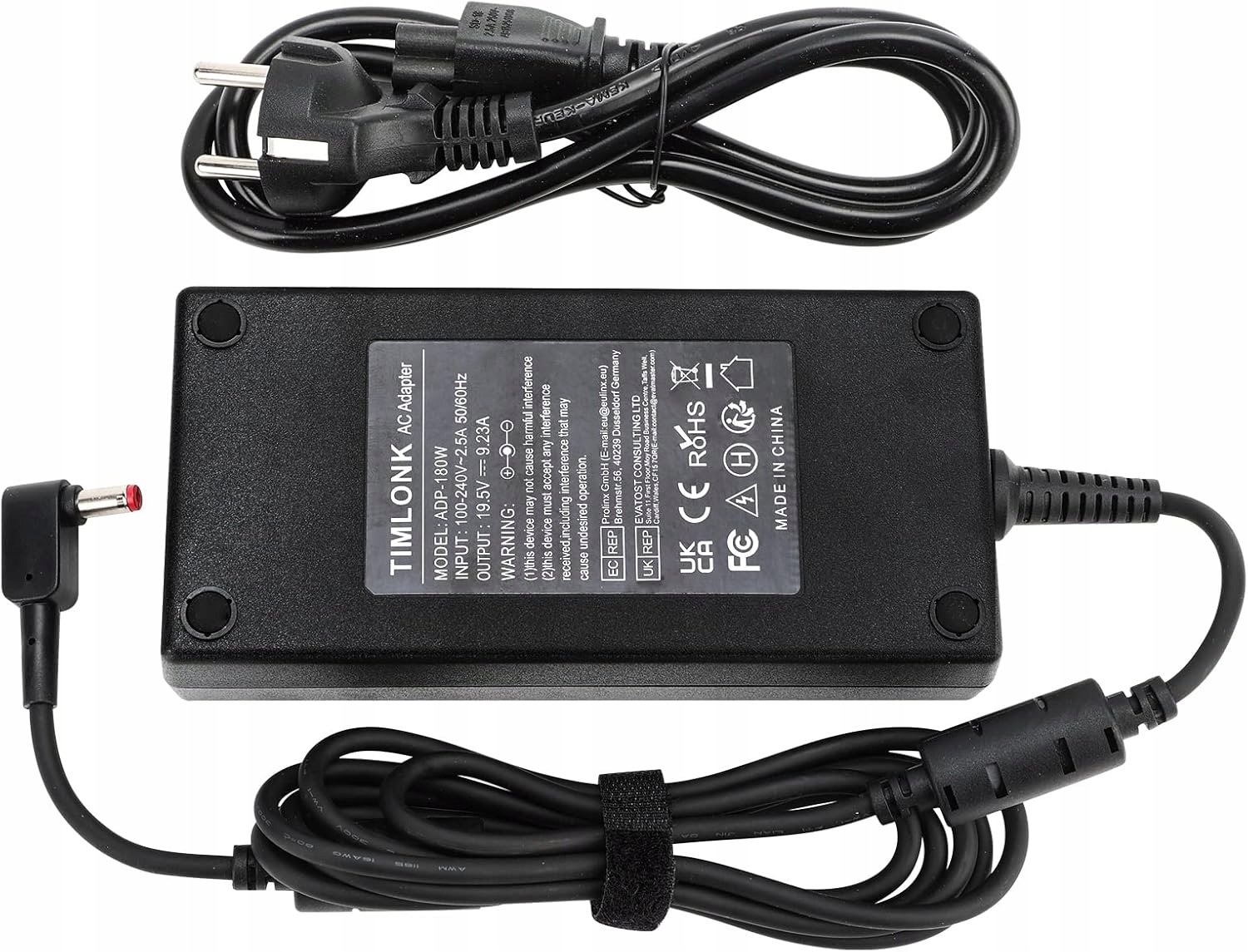 Napájecí zdroj Timlonk 180W 19,5V 9,23A pro Acer Nitro, Predator