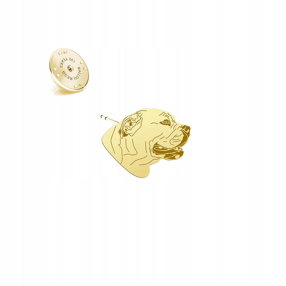 Odznak s pejskem Ca de Bou pes z Mallorky 925 Žena Věnování Bonus