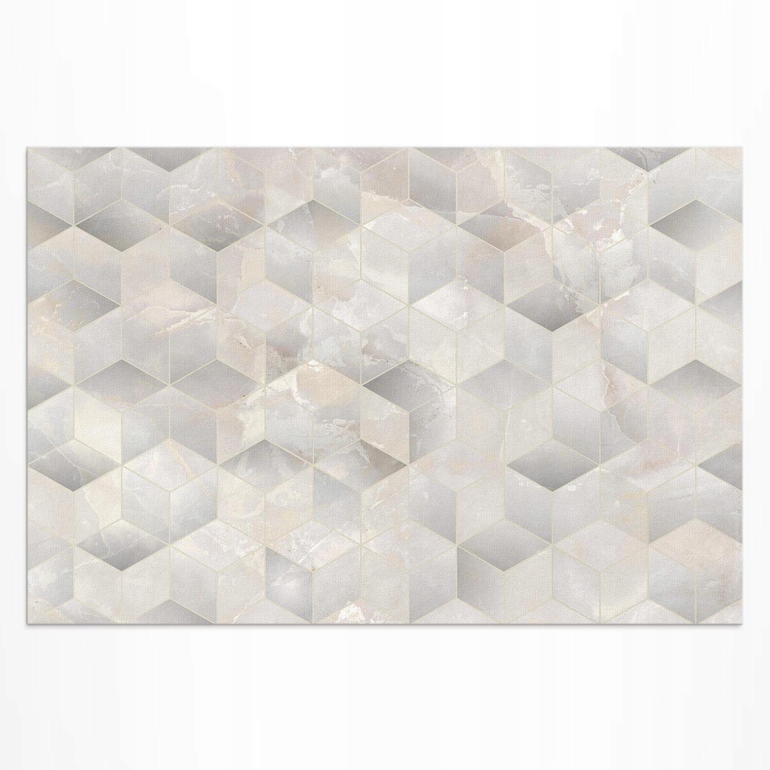 Moderný vinylový koberec Rozmer: 210 x 140 cm 3D kocky Moderný vzor