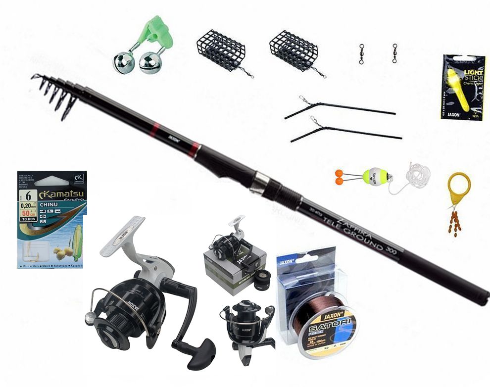 Zestaw Wędkarski 1X Wędka 1X Kołowrotek Kompletny zestaw wędkarski na grunt