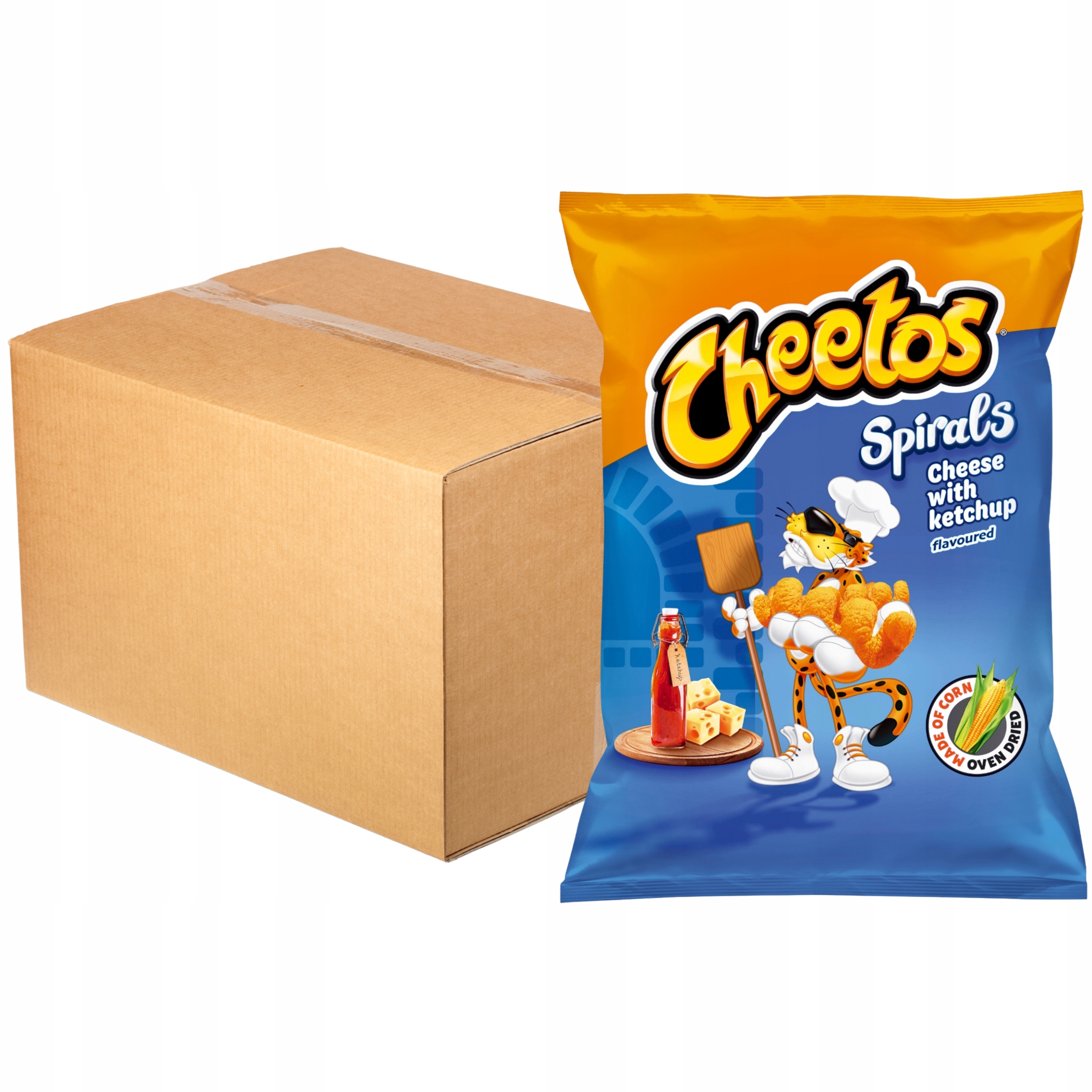 Cheetos Spirals Chrupki o smaku serowo-ketchupowym 130 g x 14 szt