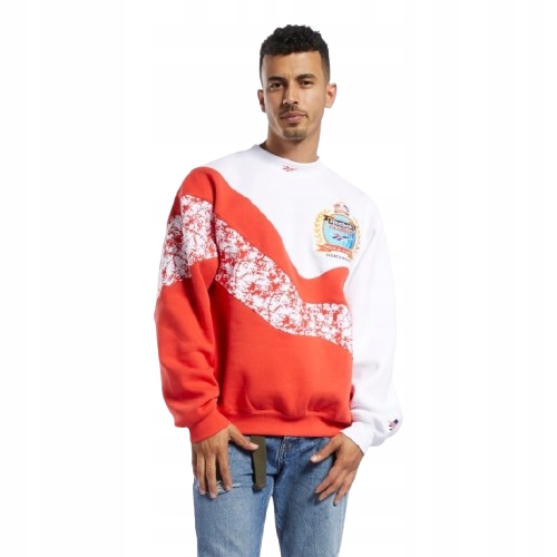 Reebok FM3950 Pánská Mikina Oversized Logo S 3Z3E1* S 3_3