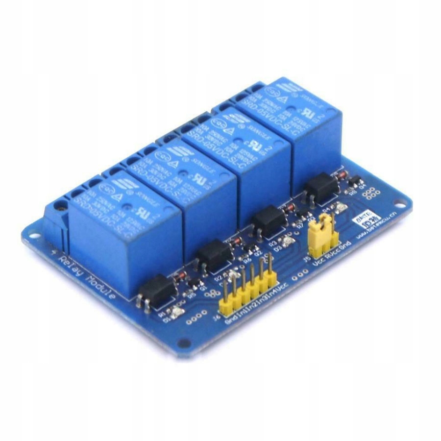 

Moduł 4 przekaźników 5V z optoizolacją