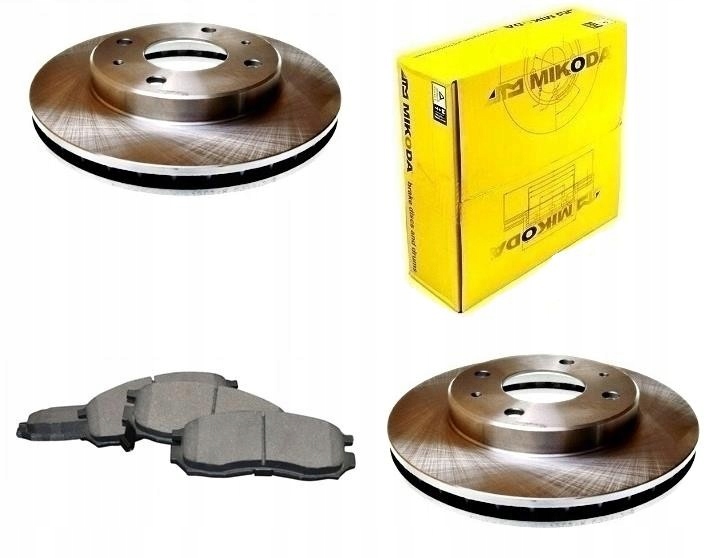 Kotouče Brzdové Destičky Mitsubishi Galant 1996-2004 Přední Sada 256 MM 4 Šrouby