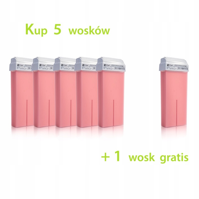 5+1 Wosk do Depilacji Różany 100ml Erbel