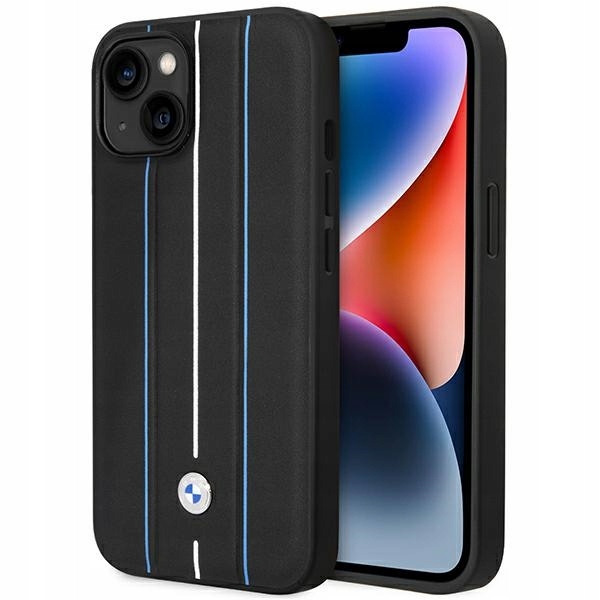Pouzdro Bmw BMHCP14S22RVSK iPhone 14 15 13 6.1" černé/black hardcase Leat