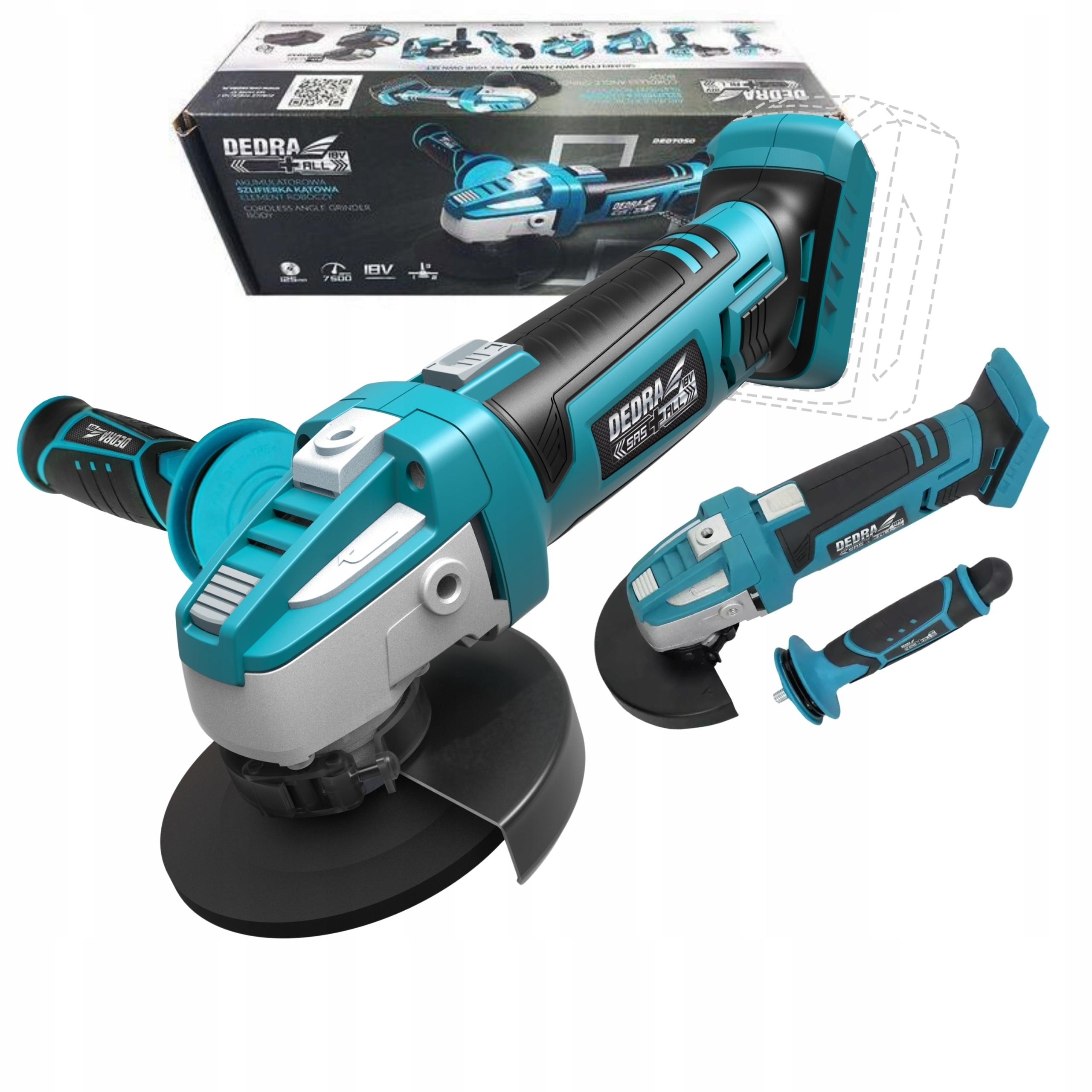 Dedra Úhlová Bruska Leštička Diax 125mm Akumulátorová 18V Sas+all 7050